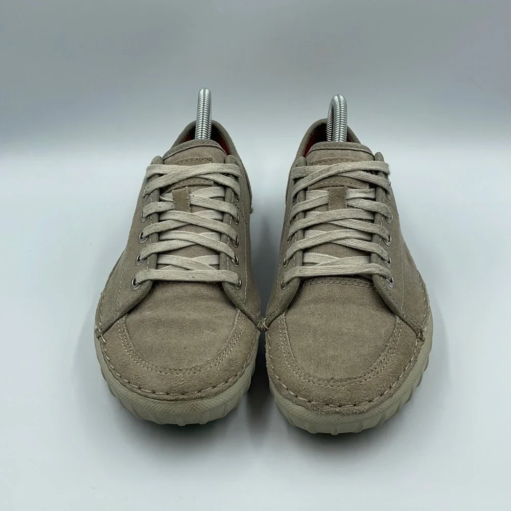 Clarks Gray Suede Lace Up Sneakers 26106378‎ Men's Sz 7.5